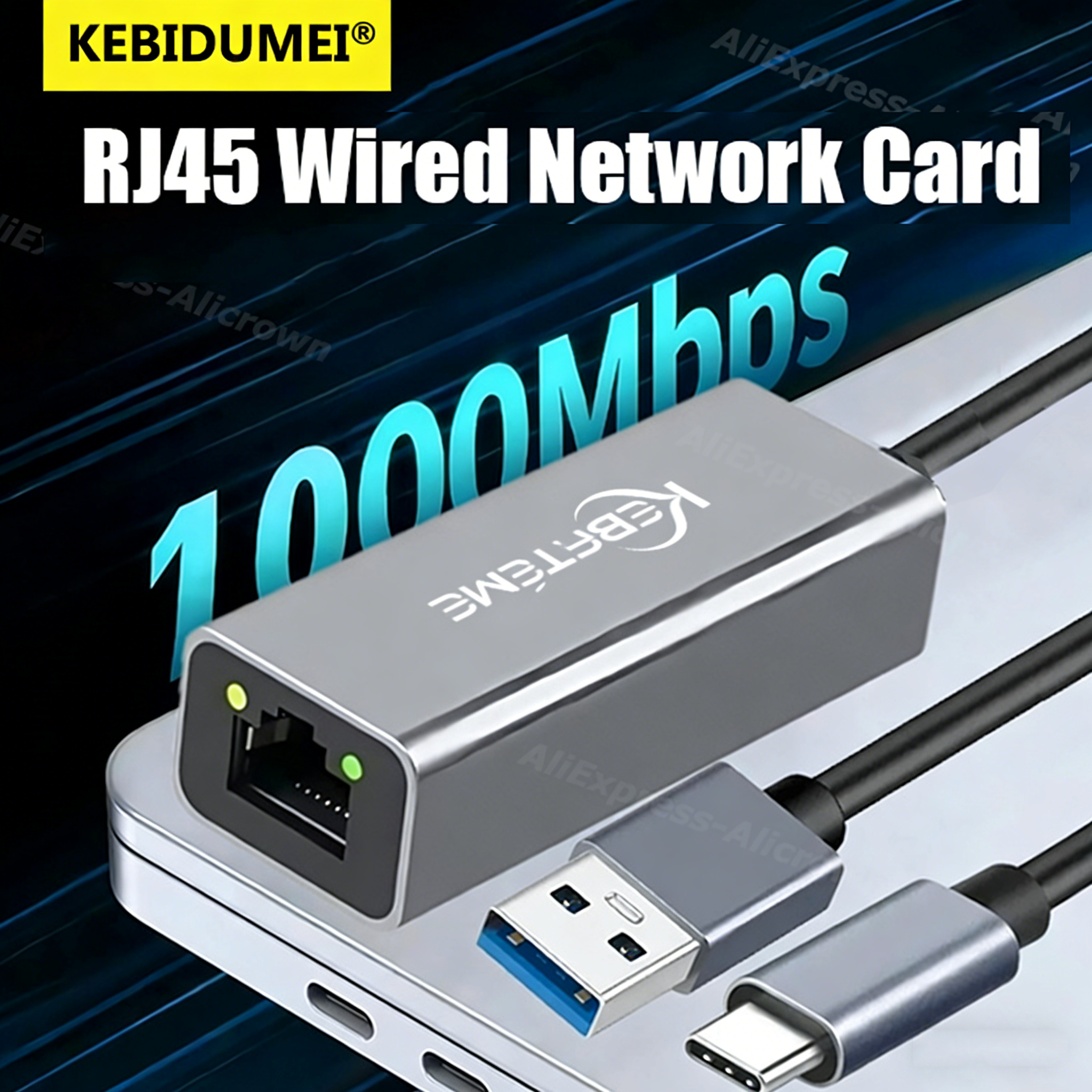 Lan Cable Gaming - 10/100/1000Mbps Wired Network Card USB 3.0
