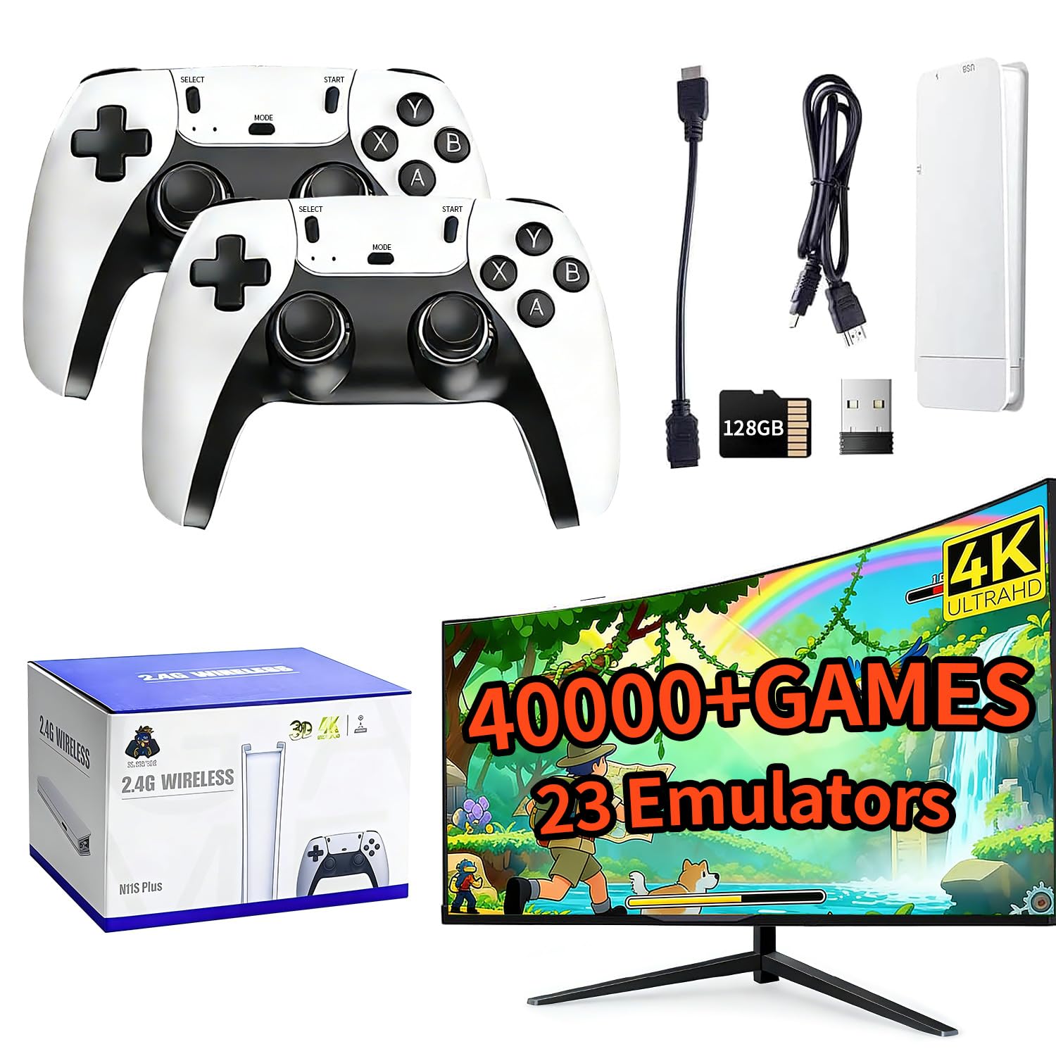 Gaming Console Emulator - 2026 Retro Gaming Console, 4K HD