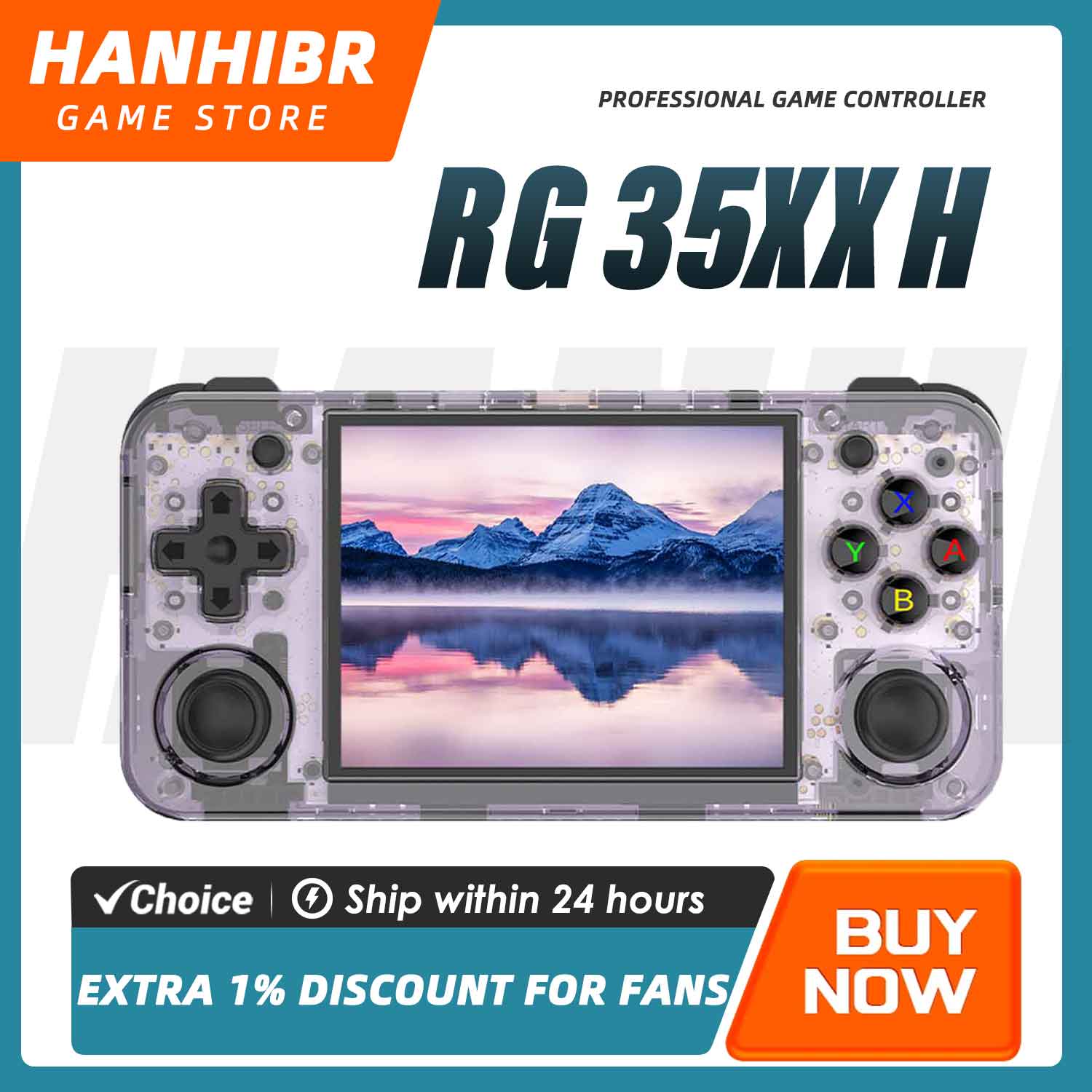 Gaming Console Emulator - ANBERNIC RG35XX H Horizontal Retro Gaming