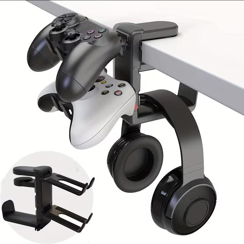 Gaming Console Organizer - 3-in-1 Gaming Headset & Controller Stand
