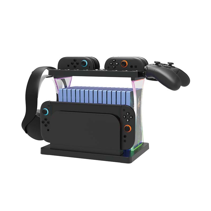 Gaming Console Organizer - For Switch2 Console Organizer with RGB