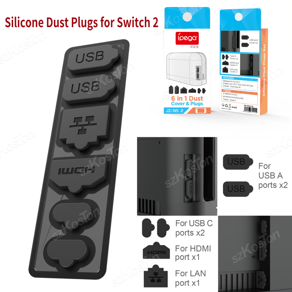 Gaming Console Usb - Silicone Dust Plugs Set for Switch