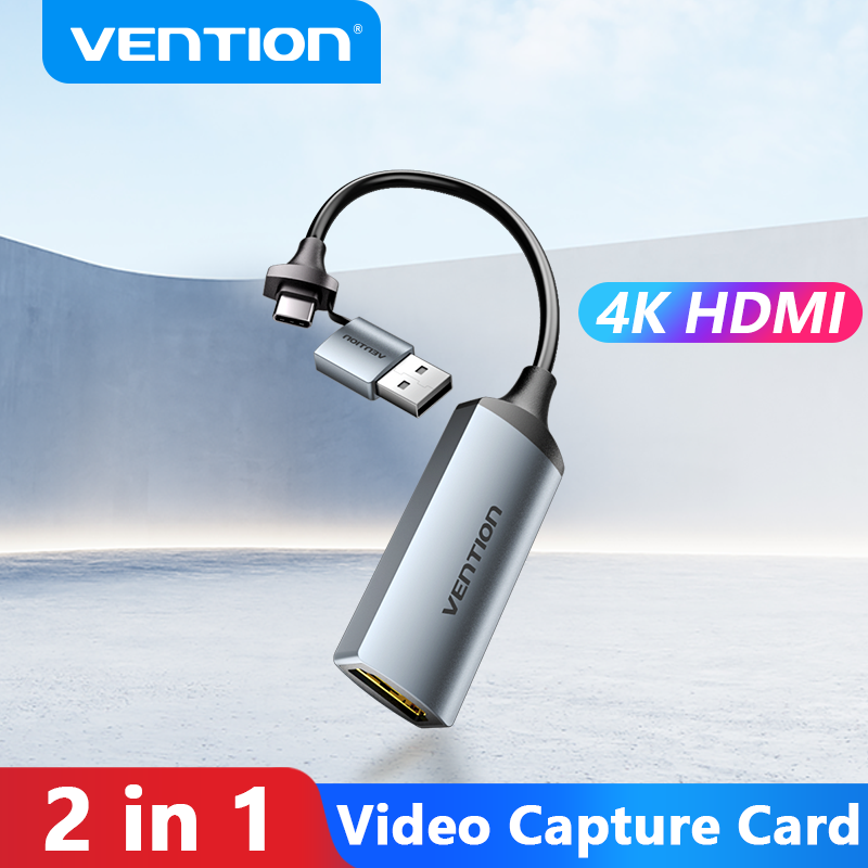 Gaming Console With Phone - Vention Video Capture Card 4K HDMI
