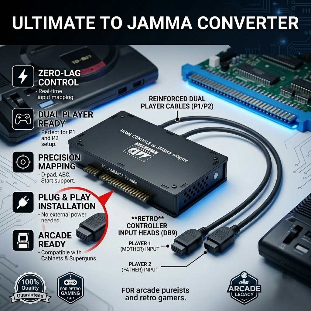 Gaming Console Genesis - Mega Drive Genesis MD to JAMMA