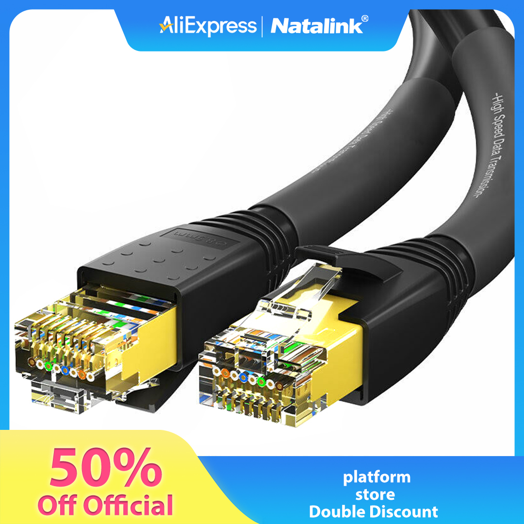 Lan Cable Gaming - Natalink CAT8 Ethernet Cable 24AWG 40Gbps
