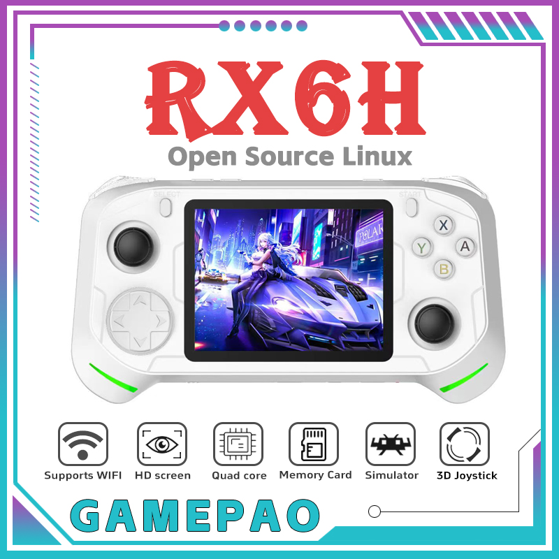 Open Source RX6H Retro Handhel - Gaming Console Linux recensie en prijs