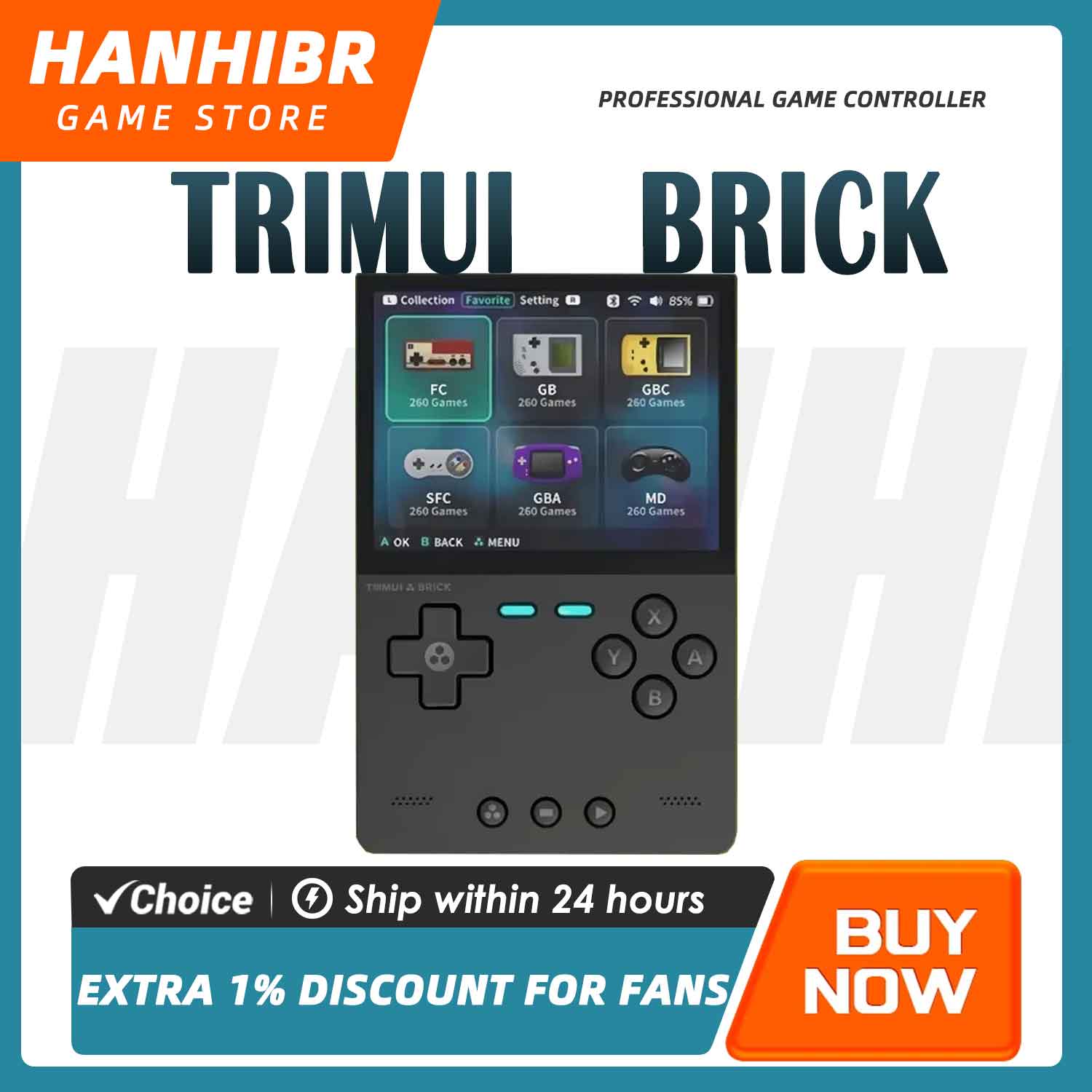 TRIMUI BRICK CNC Metal Retro H - Gaming Console Linux recensie en prijs