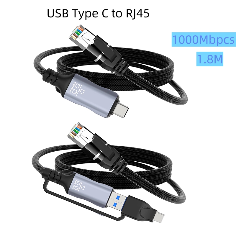 1.8M USB Type-C to RJ45 Ethern - Lan Cable Gaming recensie en prijs