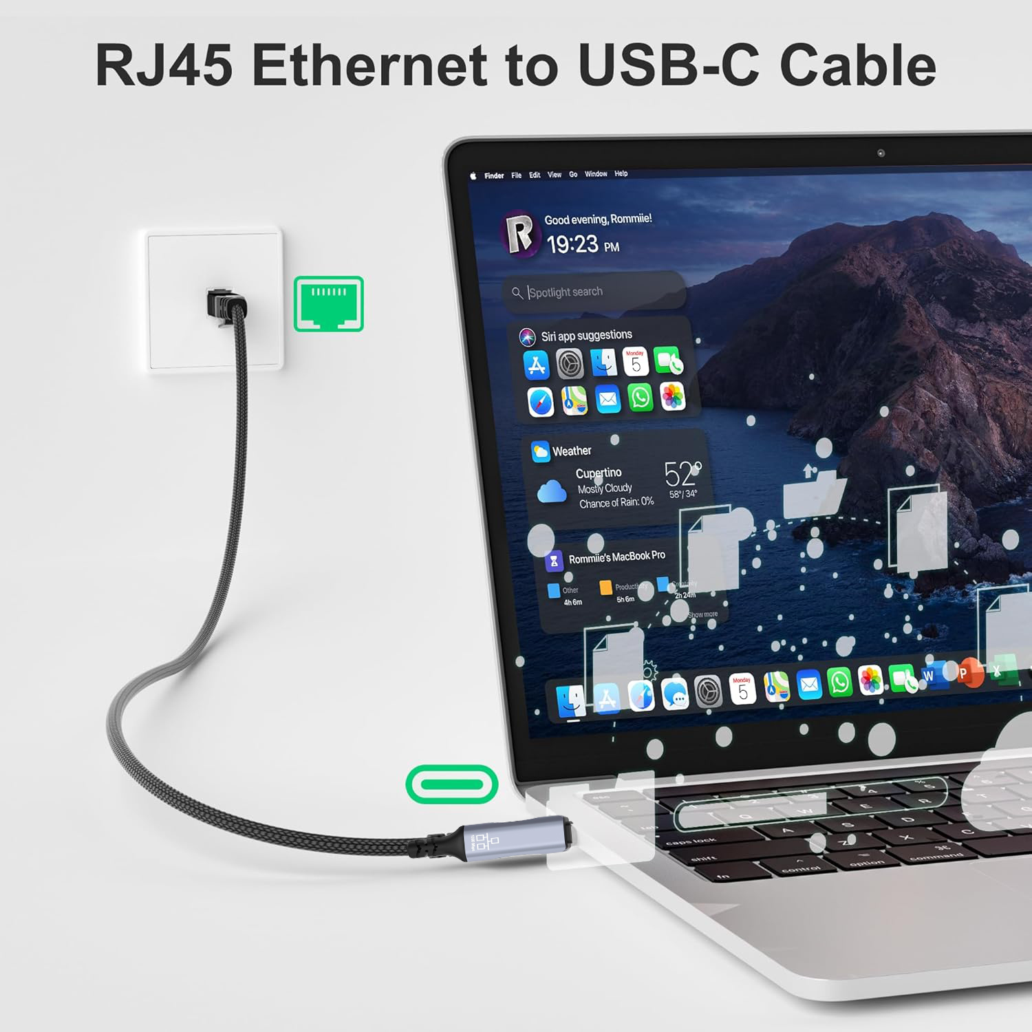1.8M USB Type-C to RJ45 Ethern - Lan Cable Gaming recensie en prijs