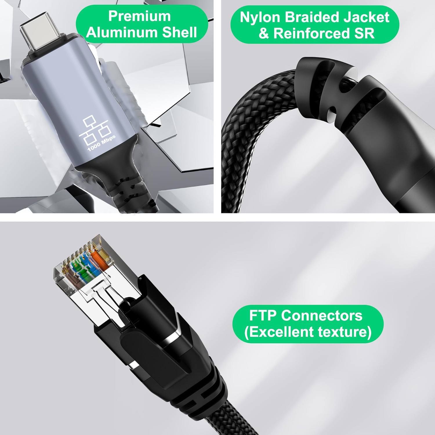 1.8M USB Type-C to RJ45 Ethern - Lan Cable Gaming recensie en prijs