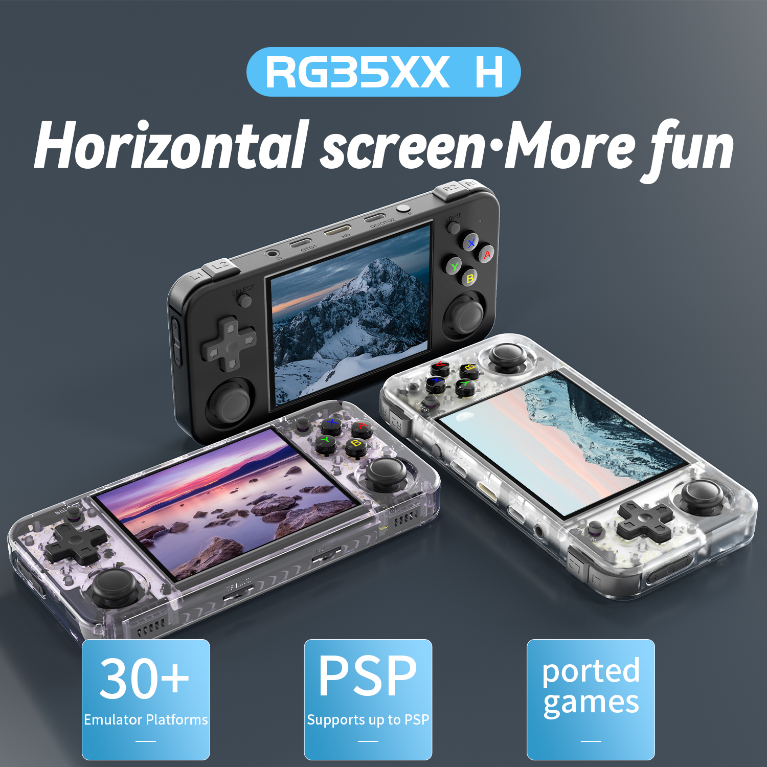 ANBERNIC RG35XX H Horizontal R - Gaming Console Emulator recensie en prijs