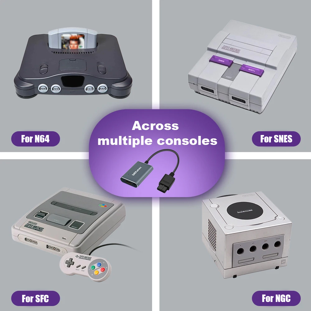 Bitfunx 720P Svideo / AV To HD - Gaming Console All In One recensie en prijs