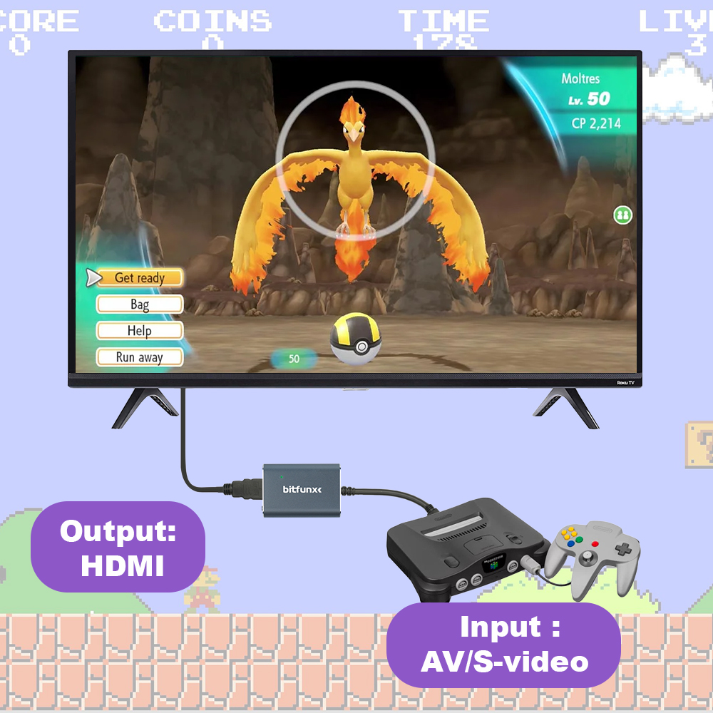 Bitfunx 720P Svideo / AV To HD - Gaming Console All In One recensie en prijs