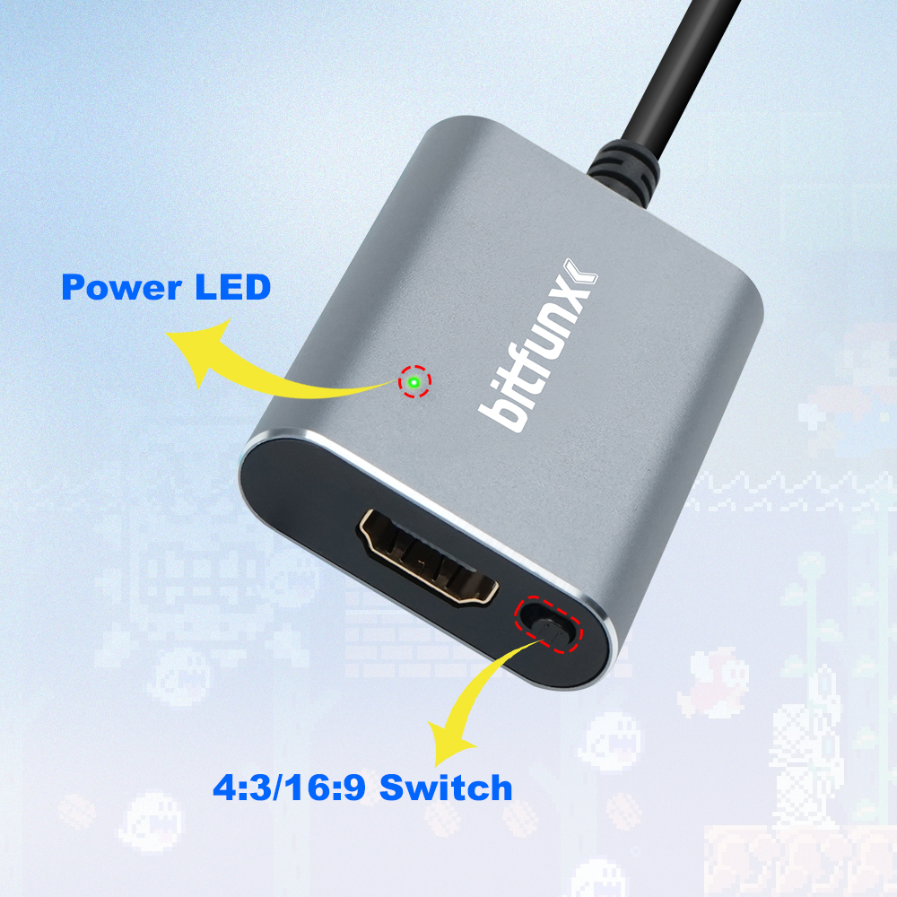 Bitfunx 720P Svideo / AV To HD - Gaming Console All In One recensie en prijs