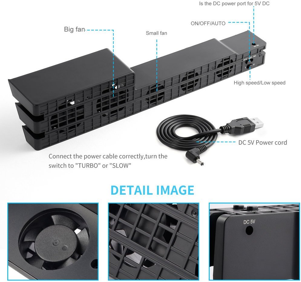 Fan Cooling Cooler For Sony PS - Gaming Console Organizer recensie en prijs
