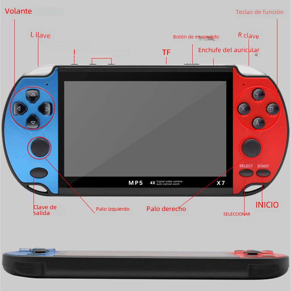 10000 Games X7 Retro Handheld  - Gaming Console X7 recensie en prijs