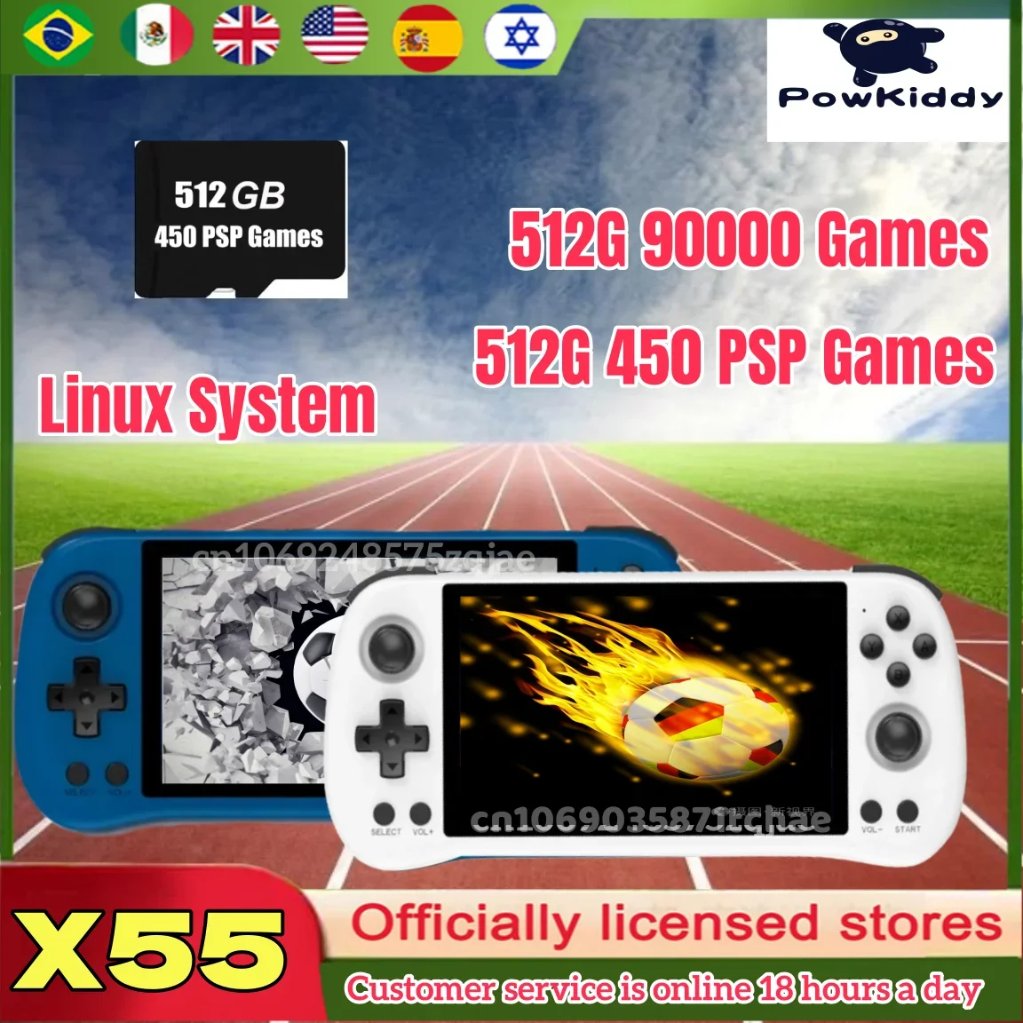 POWKIDDY X55 Retro Handheld Ga - Gaming Console X55 recensie en prijs
