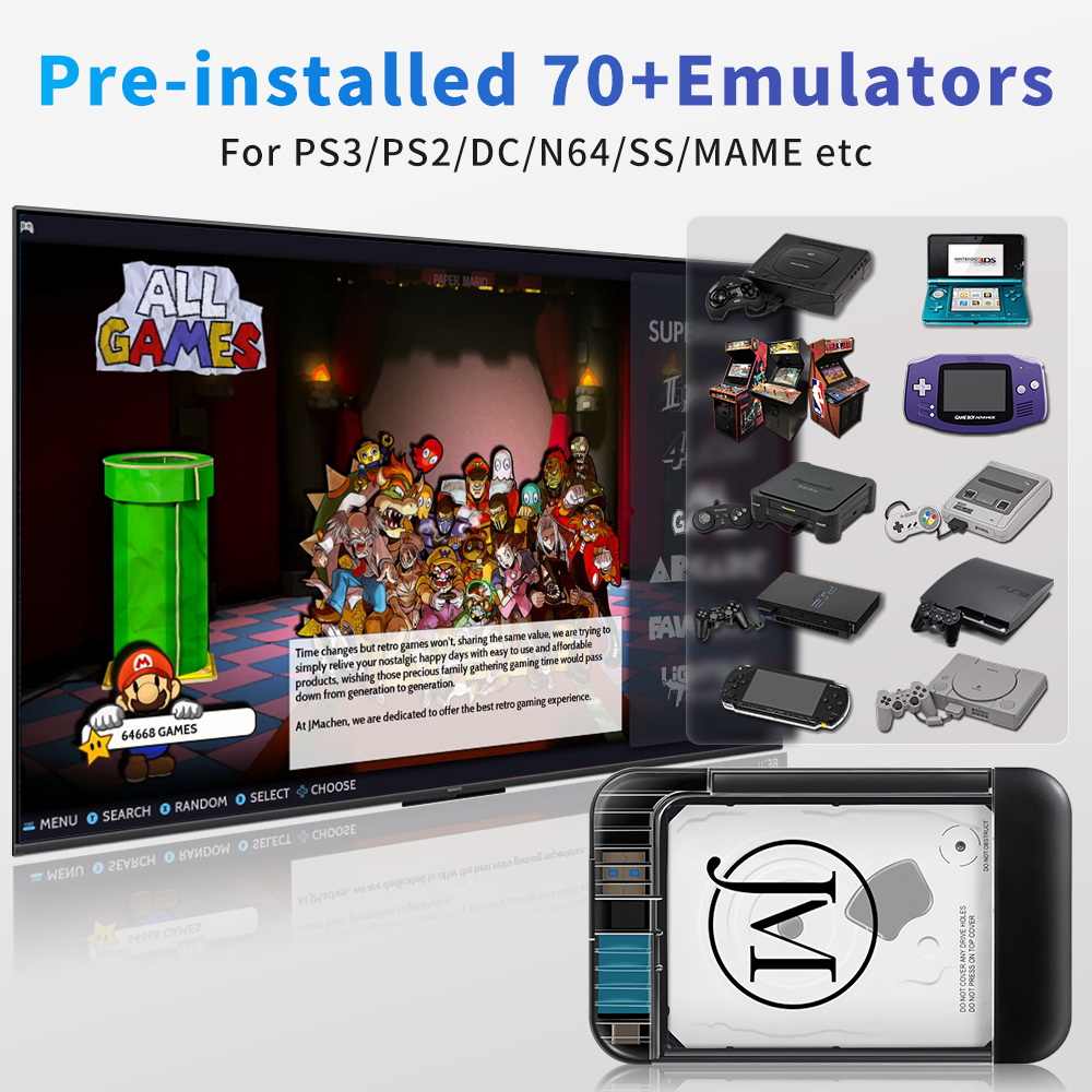RETROBAT Portable 500G Gaming  - Gaming Console Emulator recensie en prijs