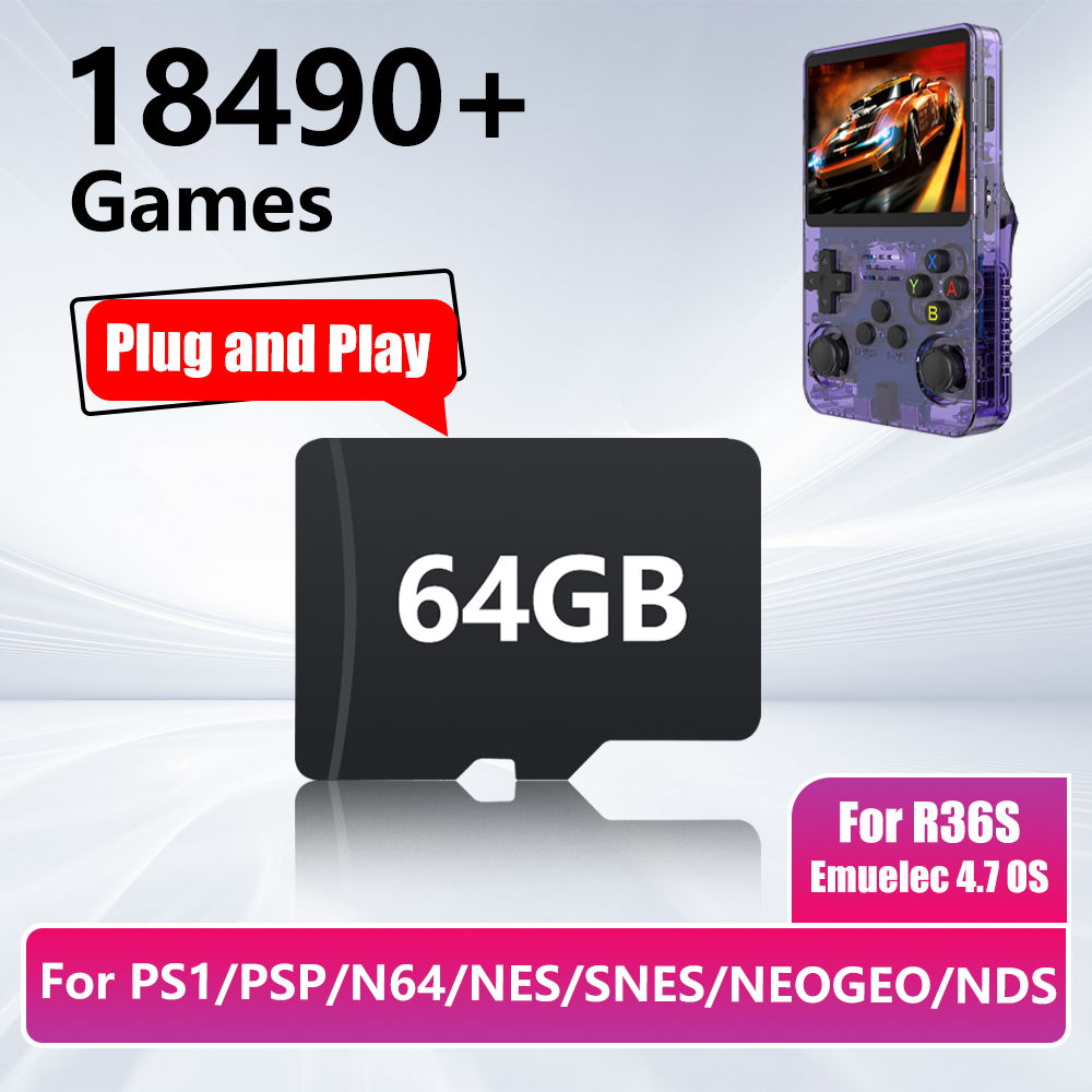 64GB Game Card for R36S Game C - Gaming Console Emulator recensie en prijs