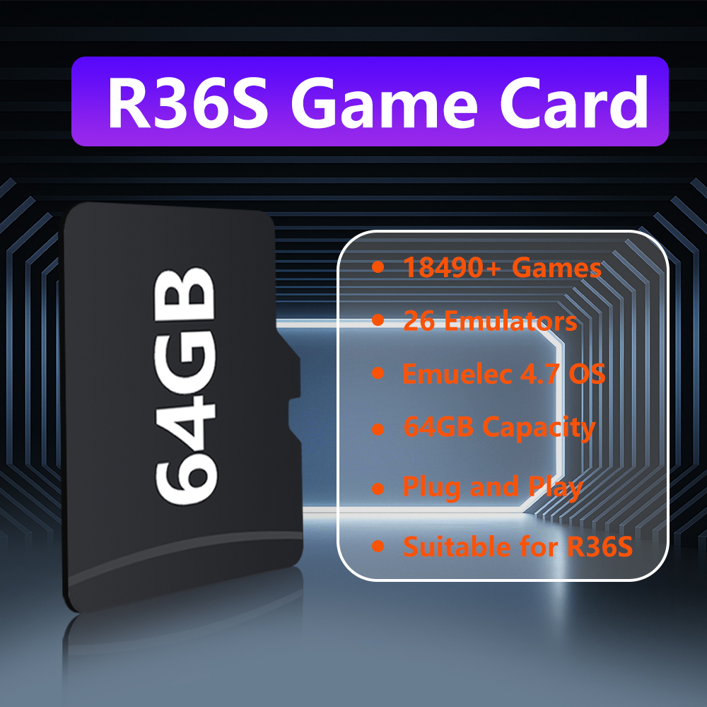 64GB Game Card for R36S Game C - Gaming Console Emulator recensie en prijs