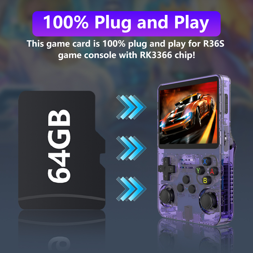 64GB Game Card for R36S Game C - Gaming Console Emulator recensie en prijs