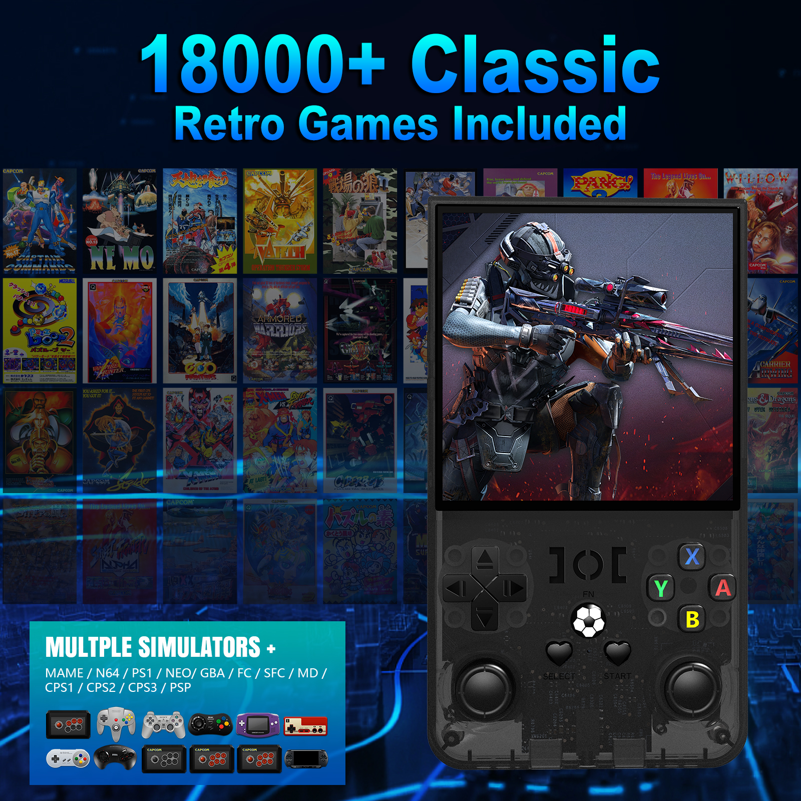 Open Source R36MAX Portable Vi - Gaming Console All In One recensie en prijs
