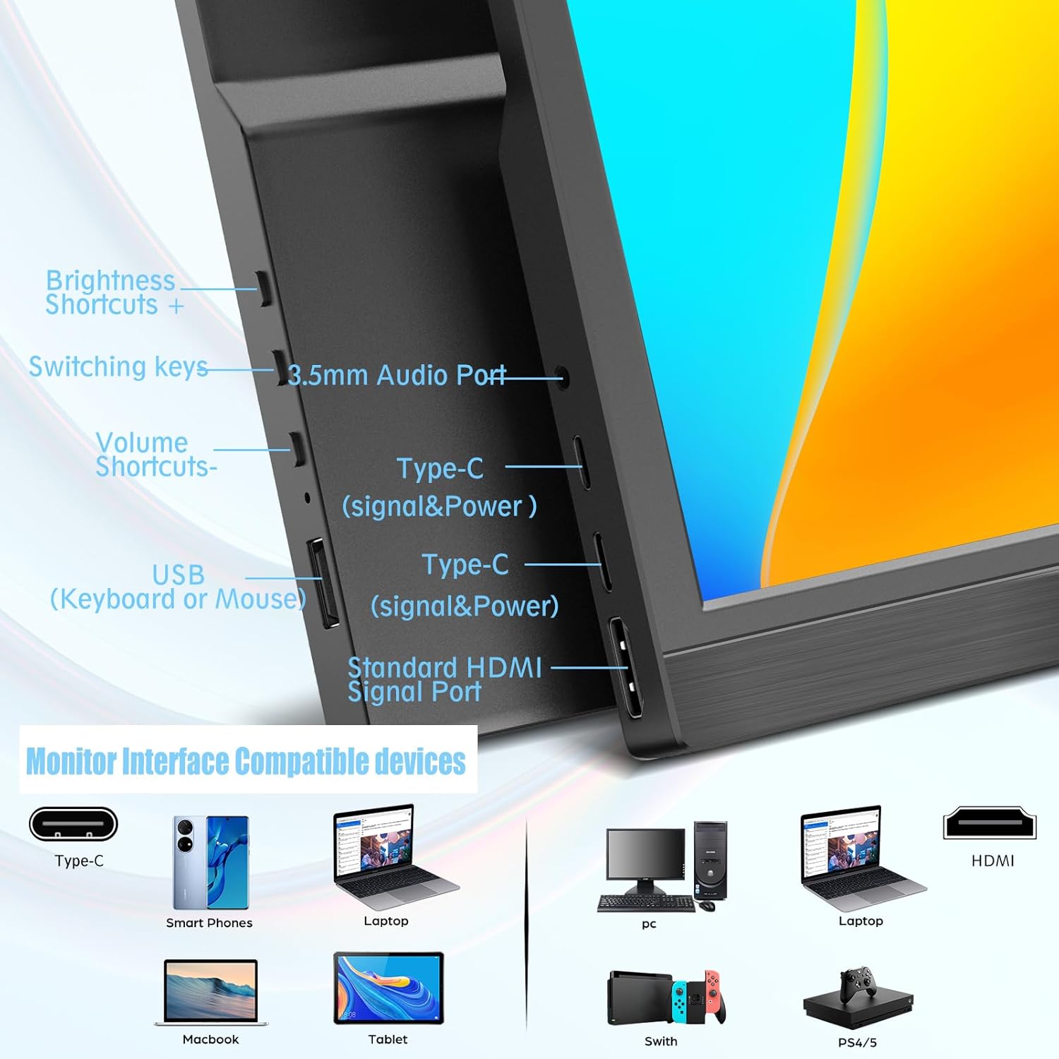 Portable Monitor 13.3Inch LED  - Gaming Console Options recensie en prijs
