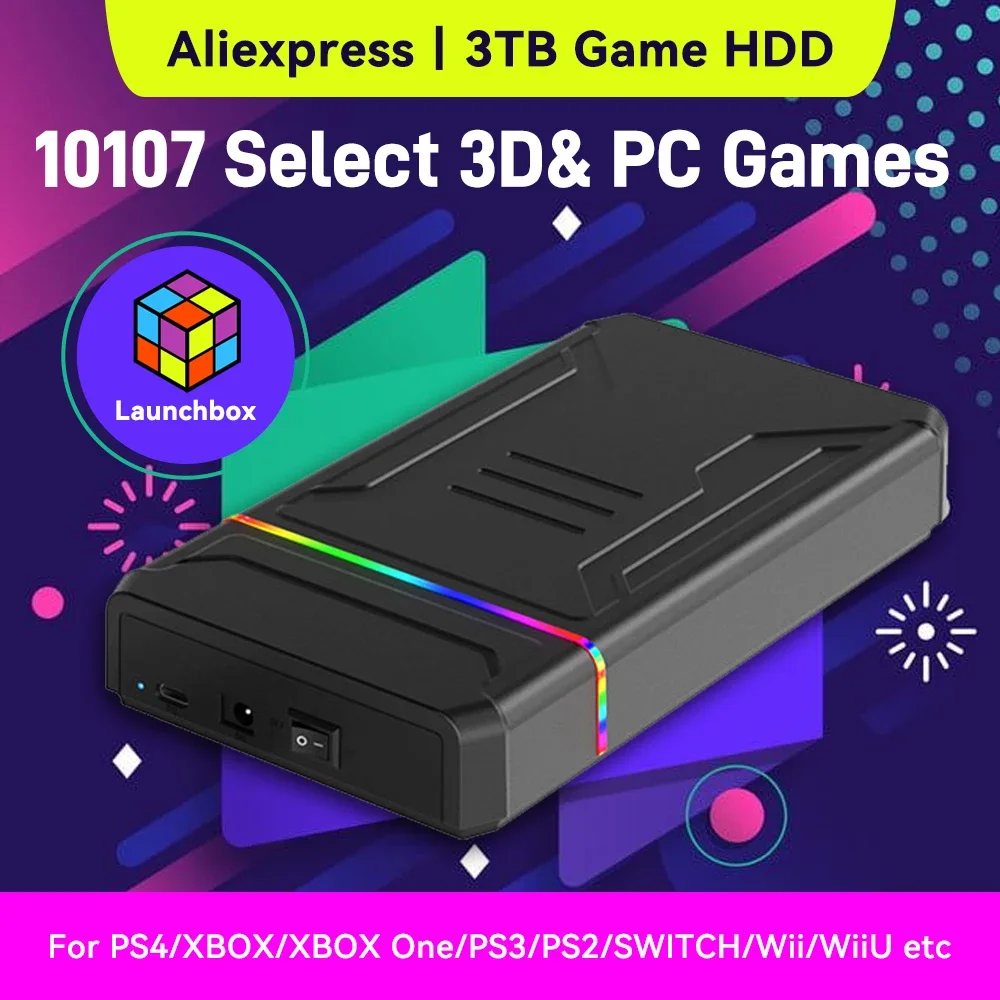 3TB Launchbox Portable Gaming  - Gaming Console Emulator recensie en prijs