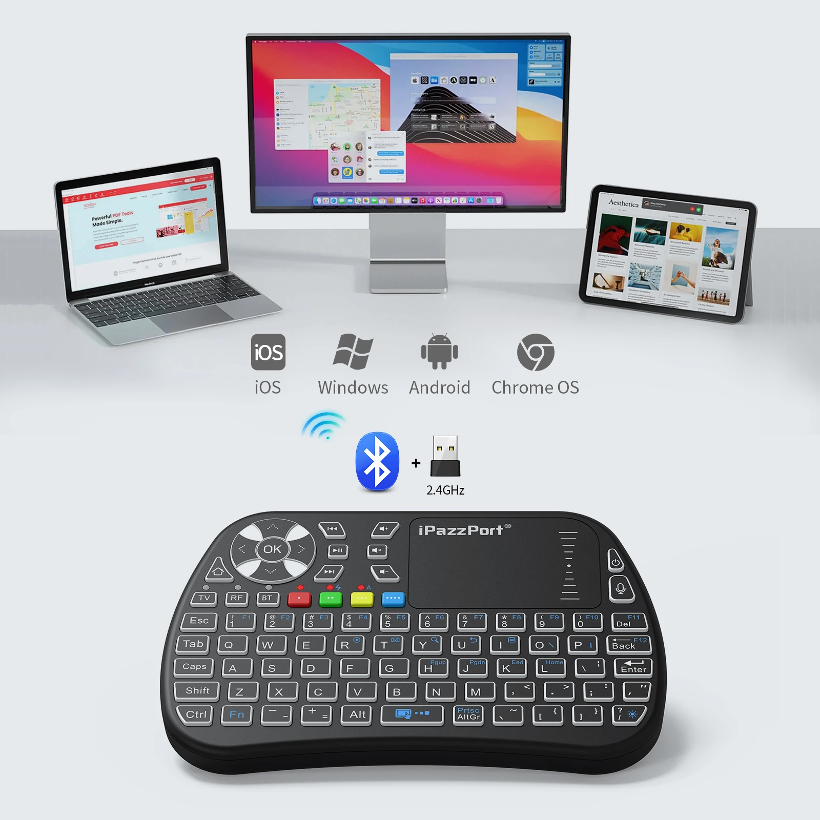 iPazzPort Bluetooth mini Keybo - Gaming Console For Smart Tv recensie en prijs