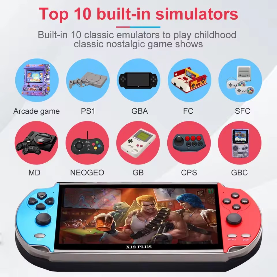 X7 X12 Plus Retro Handheld Vid - Gaming Console X7 recensie en prijs