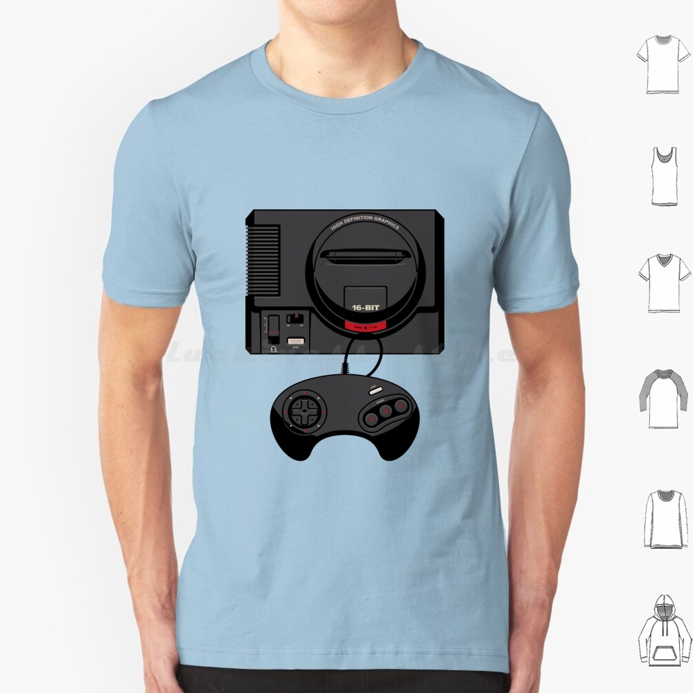 Retro Black 16-Bit T Shirt Men - Gaming Console Genesis recensie en prijs