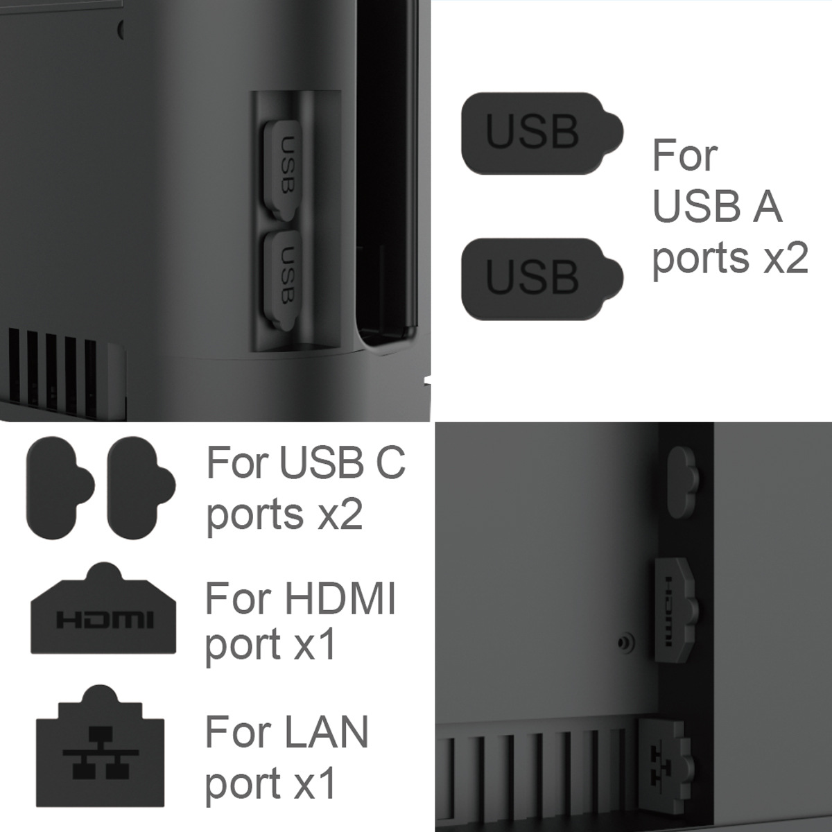 Silicone Dust Plugs Set for Sw - Gaming Console Usb recensie en prijs