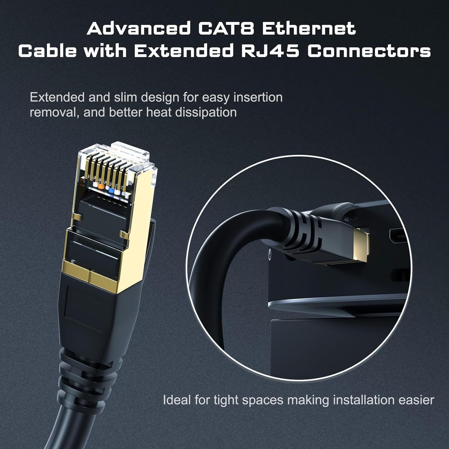 Cat8 Round Cable, High Speed H - Lan Cable Gaming recensie en prijs