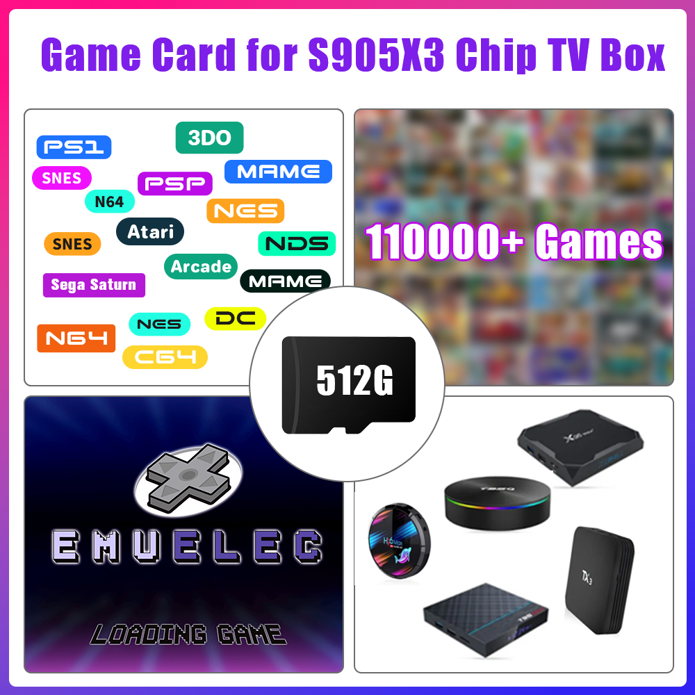 Game TF Card for S905X3 Chip T - Gaming Console Box recensie en prijs