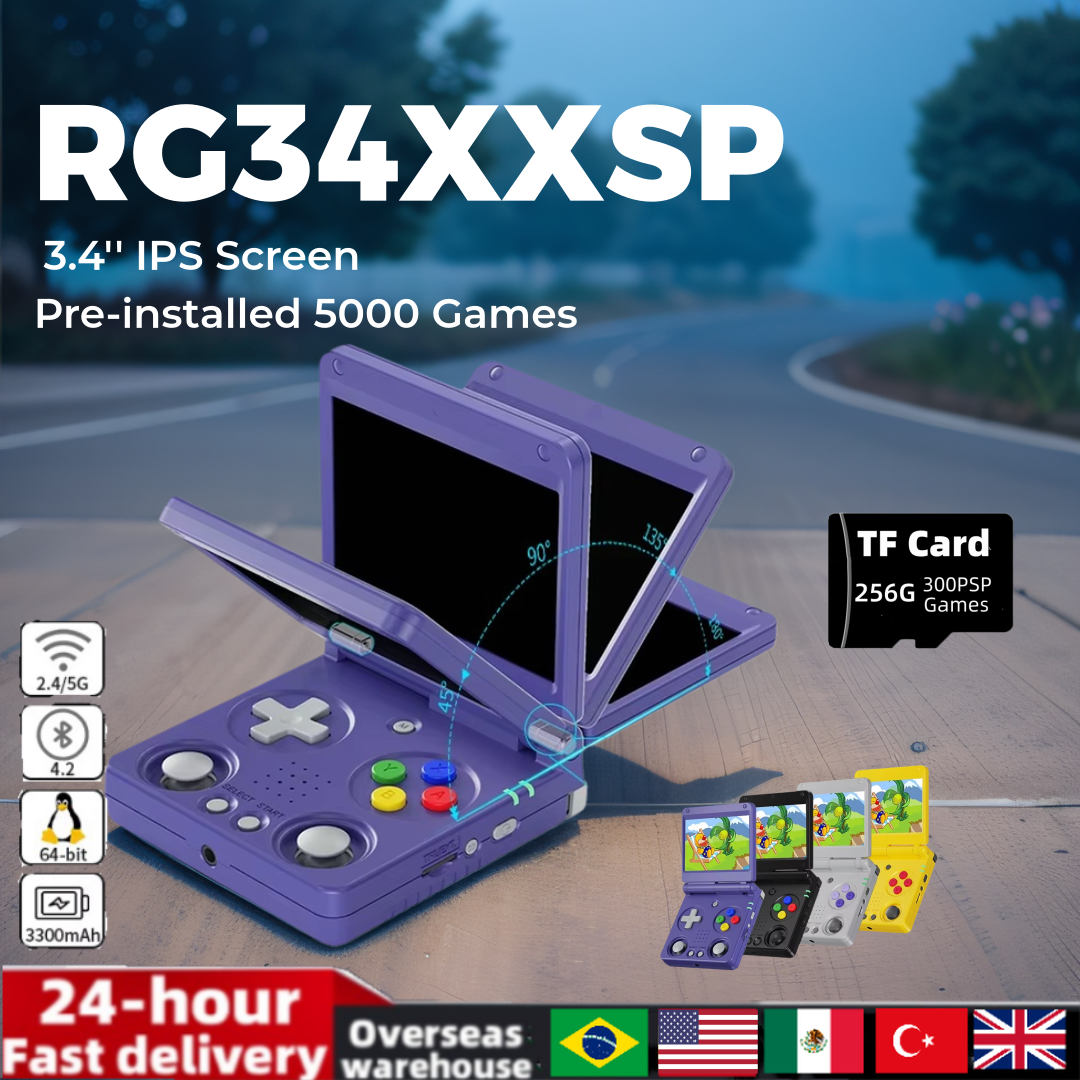 Anbernic RG34XXSP 3.4-Inch IPS - Gaming Console Emulator recensie en prijs