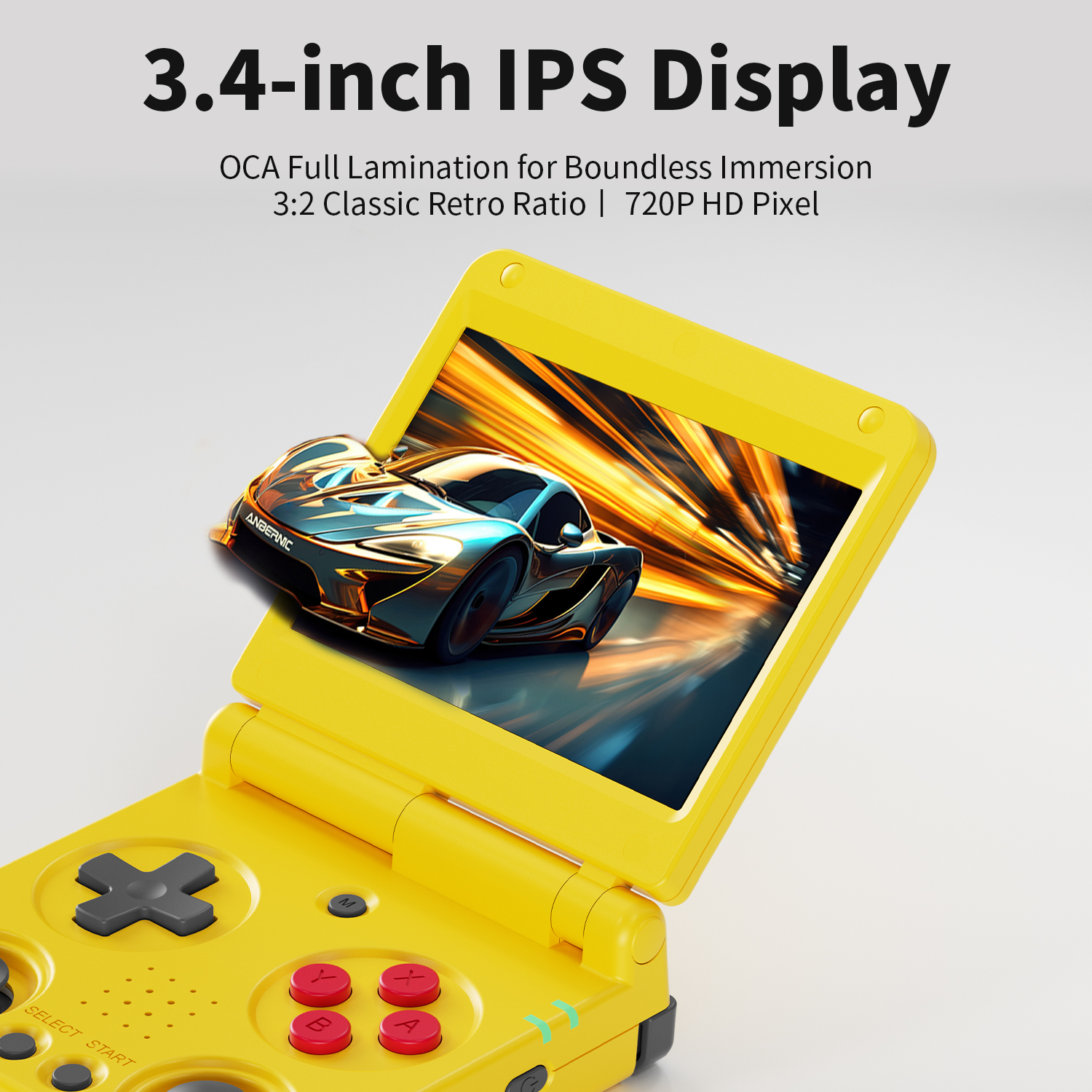 Anbernic RG34XXSP 3.4-Inch IPS - Gaming Console Emulator recensie en prijs